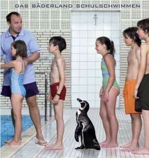 Flyer der Bäderland zum Schulschwimmen