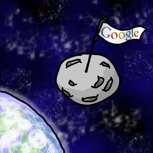 Google auf dem Mond