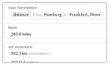 Suchergebnis von Wolfram Alpha